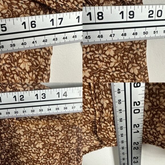 Sezane Mirta Blouse Womens Size 34 French US 2 Top Mock Neck Ruffle Sheer Boho - Picture 11 of 14